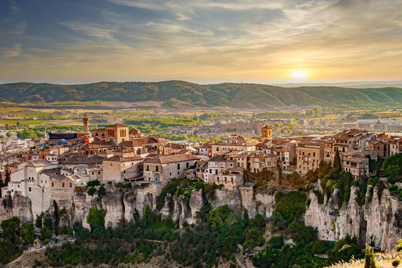 Vista de Cuenca sobre los barrancos